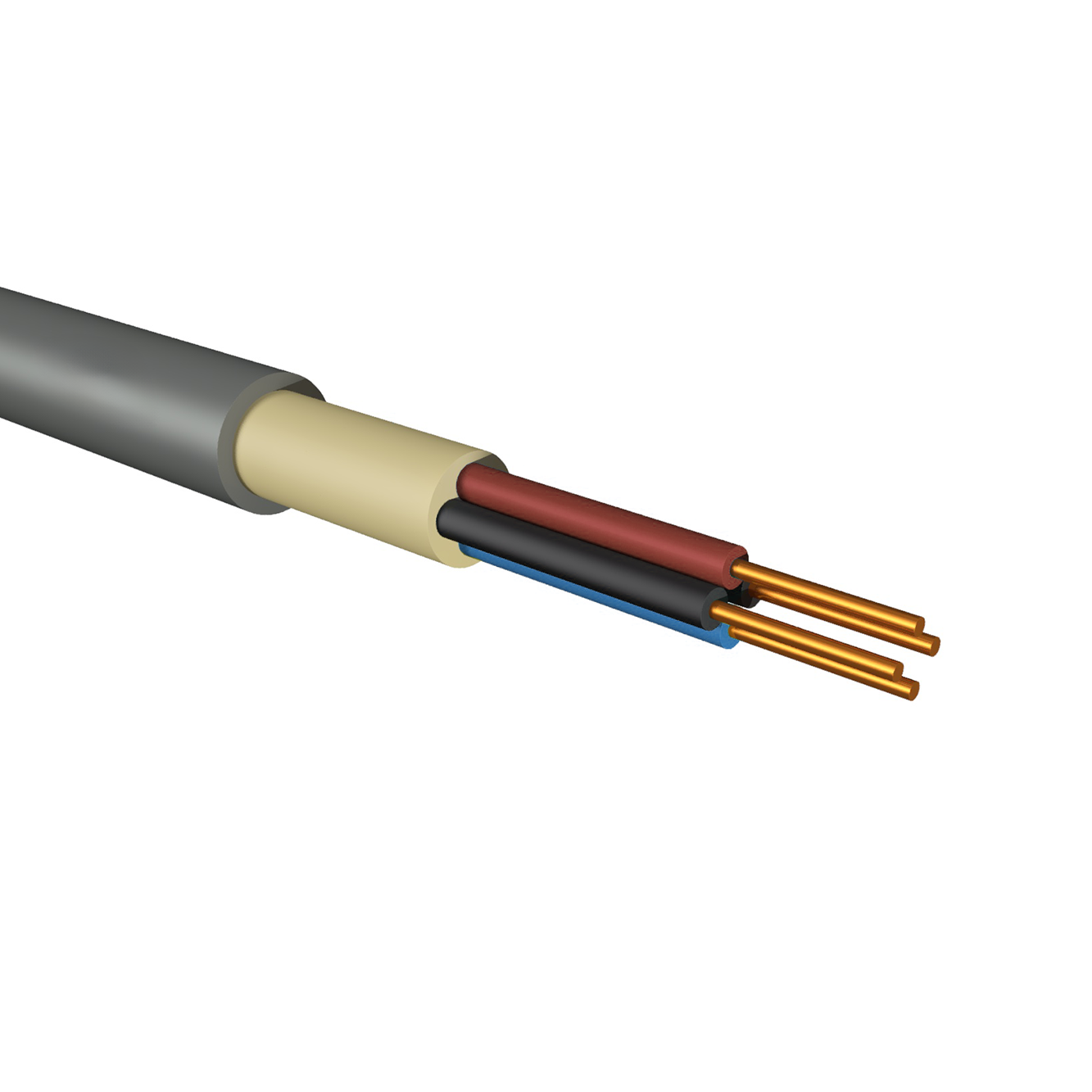 Elektrik kabeli KhazarCable NYM–0 / 4 х 1,5